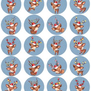 Impresión comestible baby reno