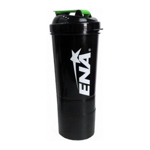 Ena Sport Shaker Plus Vaso Batidor con Compartimiento x 500 Ml
