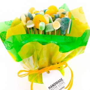 Ramo de chuches verde y amarillo GRÖNT BRÖLLOP