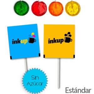 Piruletas Personalizadas Sin Azúcar Redondas Estándar